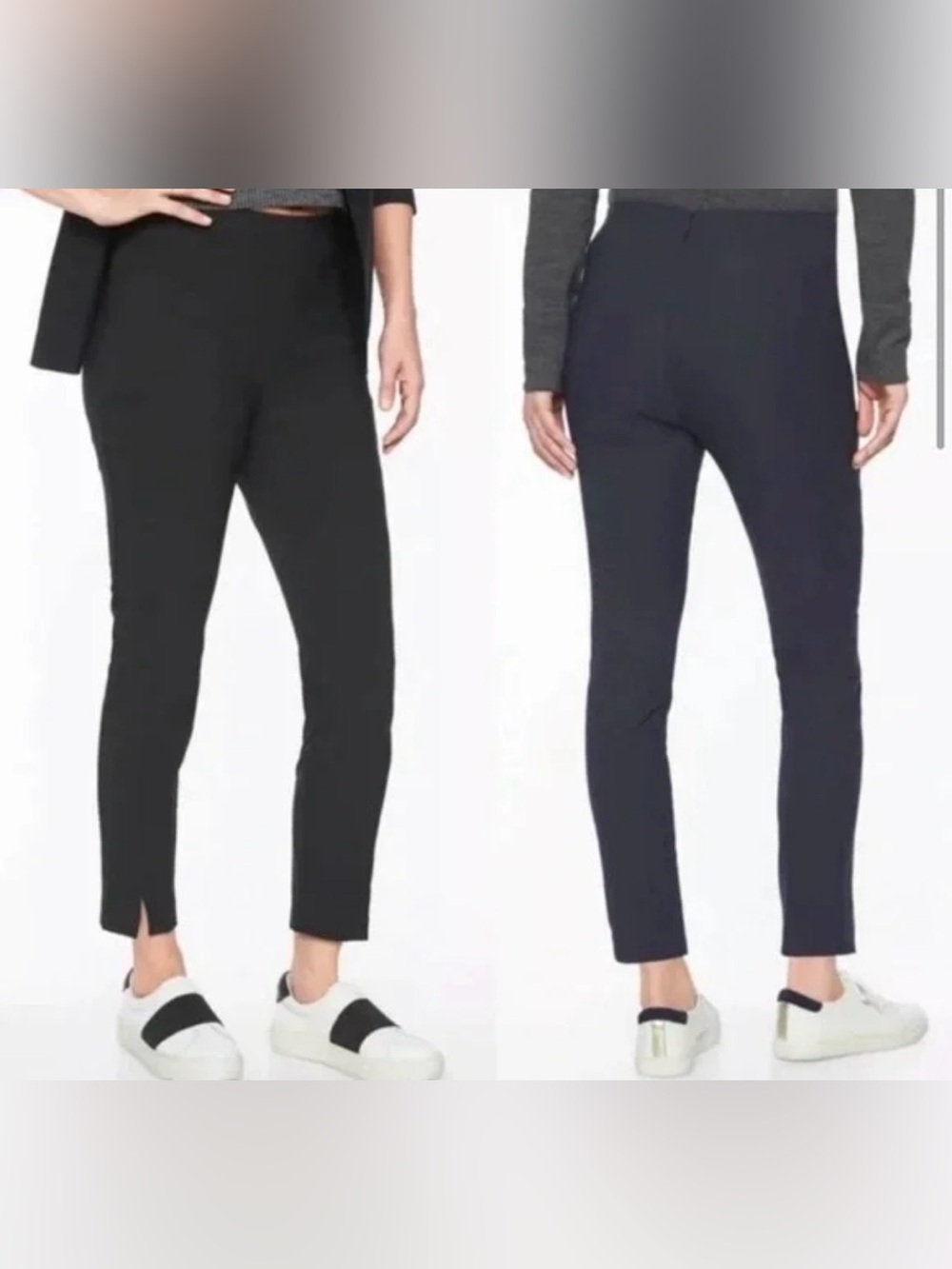Athleta Wander Split Pant High Waisted Black Pants Sz 10